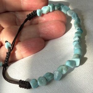 Marahlago Larimar beaded bracelet